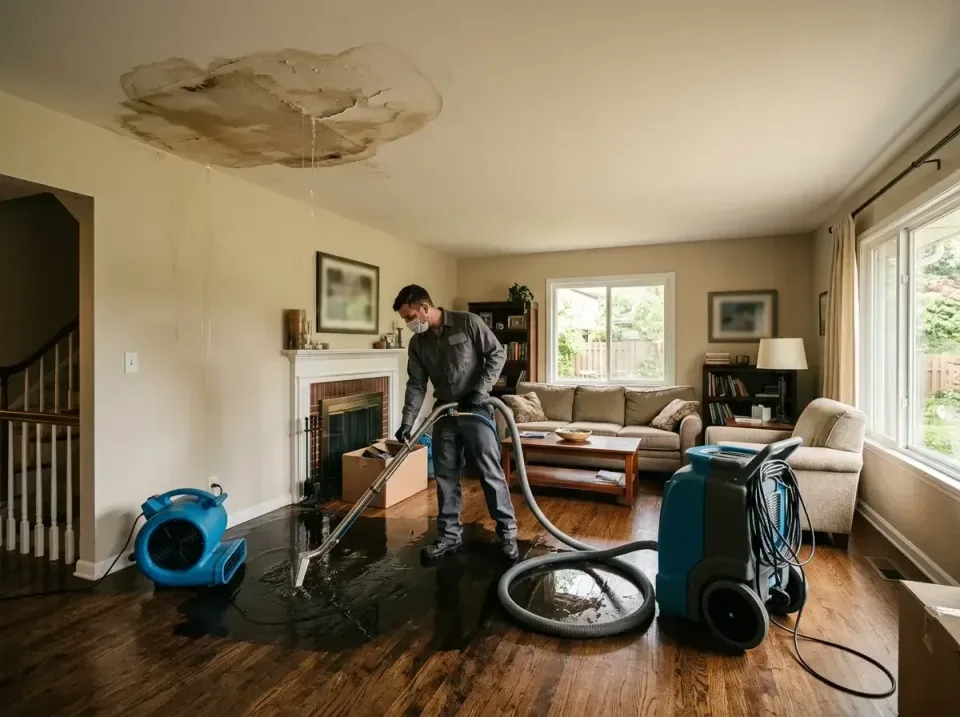 attic-pipe-burst-ceiling-drip-008 — frequently asked questions, Water Damage Restoration & Carpet Care in Loves Park, IL